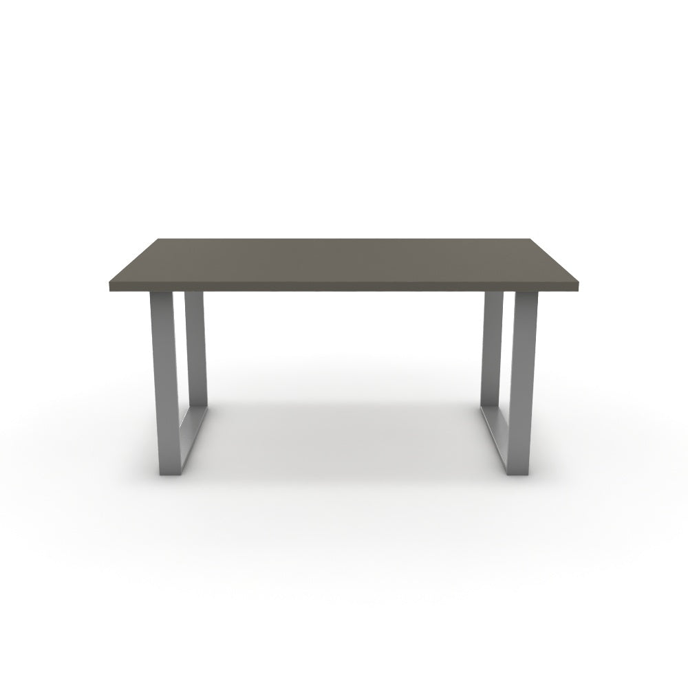 Étkezőasztal - Antara festett ezüst lábbal - Fosszil szürke, méret: 160x90