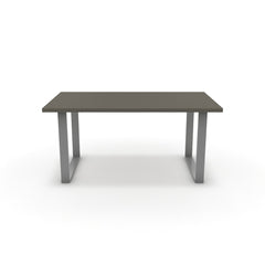 Étkezőasztal - Antara festett ezüst lábbal - Fosszil szürke, méret: 160x90