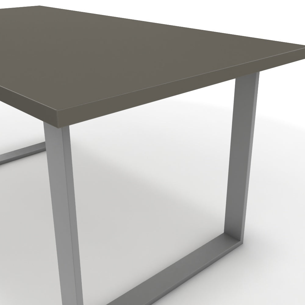 Étkezőasztal - Antara festett ezüst lábbal - Fosszil szürke, méret: 160x90