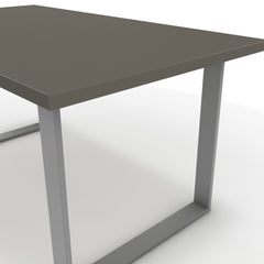 Étkezőasztal - Antara festett ezüst lábbal - Fosszil szürke, méret: 160x90