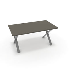 Étkezőasztal - Préma festett ezüst lábbal - Fosszil szürke, méret: 160x90