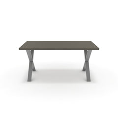 Étkezőasztal - Préma festett ezüst lábbal - Fosszil szürke, méret: 160x90