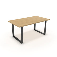 Étkezőasztal - Antara fekete lábbal - Vicenza tölgy, méret: 160x90