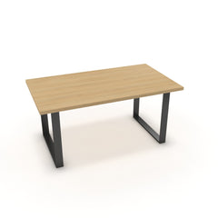 Étkezőasztal - Antara fekete lábbal - Vicenza tölgy, méret: 160x90