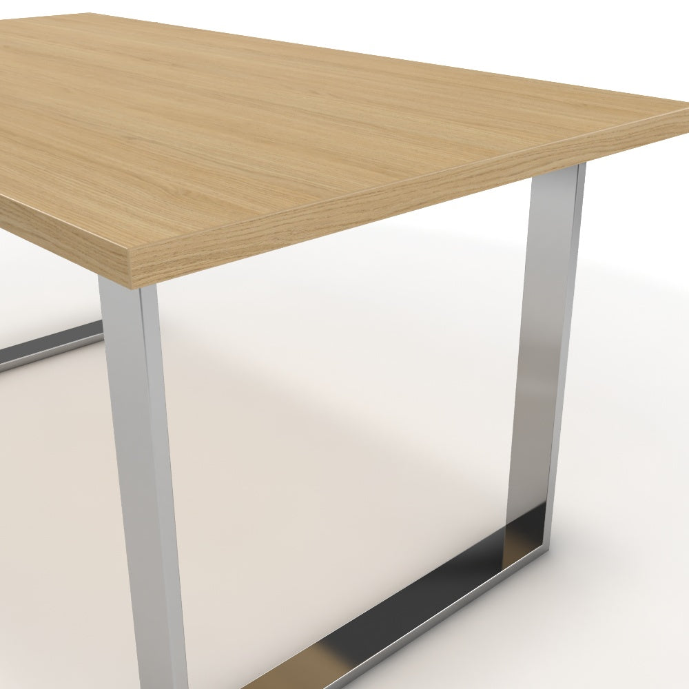 Étkezőasztal - Antara króm lábbal - Vicenza tölgy, méret: 160x90