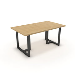 Étkezőasztal - Asara fekete lábbal - Vicenza tölgy, méret: 160x90