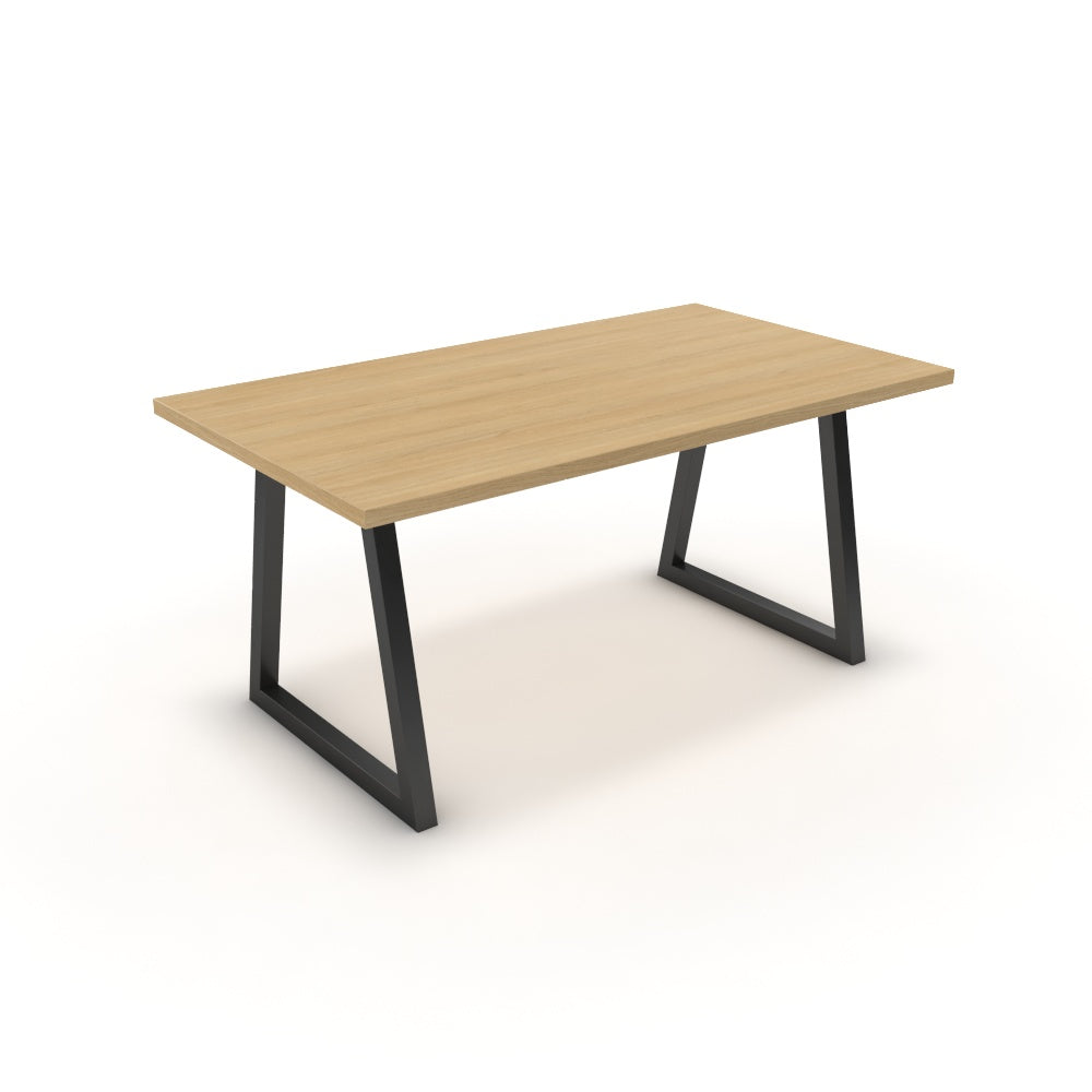 Étkezőasztal - Bala fekete lábbal - Vicenza tölgy, méret: 160x90