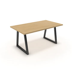 Étkezőasztal - Bala fekete lábbal - Vicenza tölgy, méret: 160x90