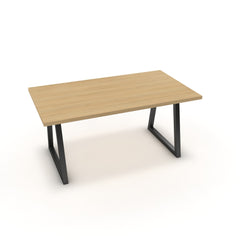 Étkezőasztal - Bala fekete lábbal - Vicenza tölgy, méret: 160x90