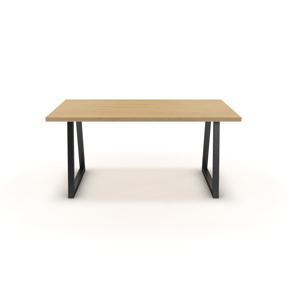 Étkezőasztal - Bala fekete lábbal - Vicenza tölgy, méret: 160x90