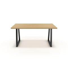 Étkezőasztal - Bala fekete lábbal - Vicenza tölgy, méret: 160x90