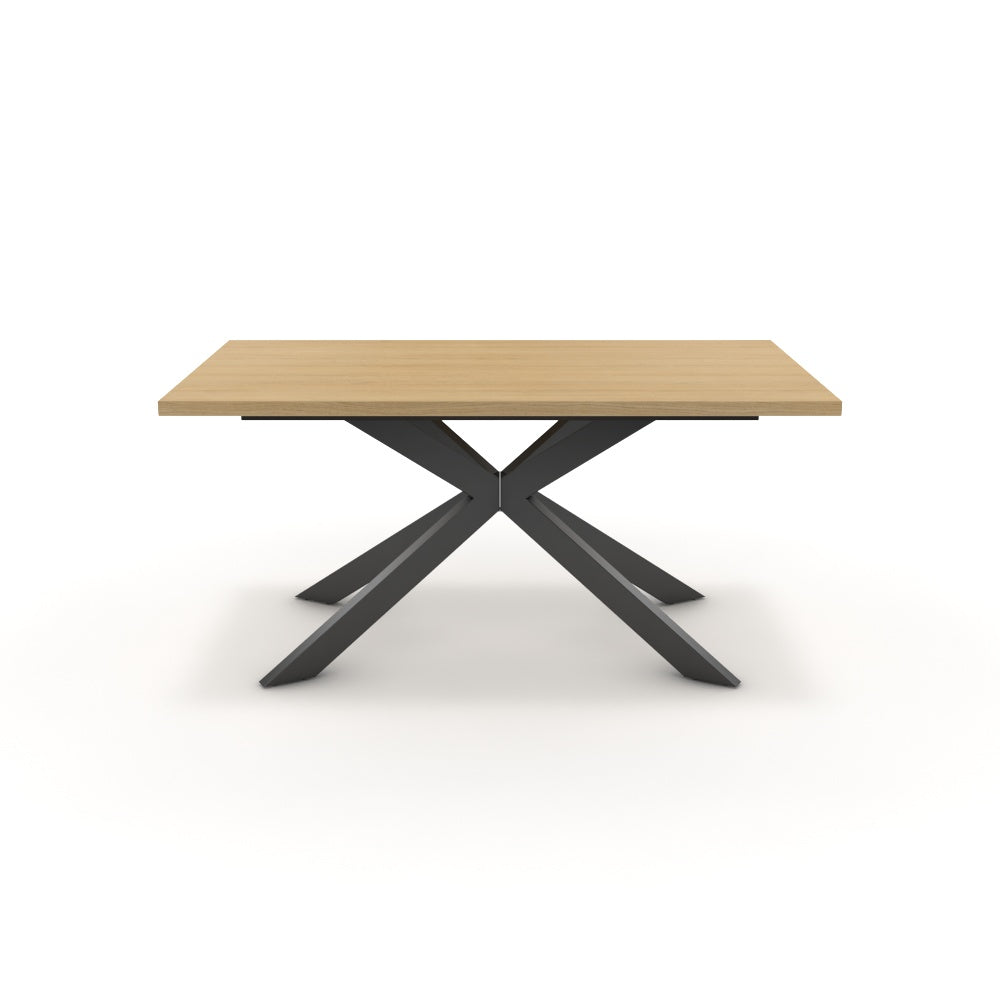 Étkezőasztal - Jama fekete lábbal - Vicenza tölgy, méret: 160x90