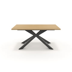 Étkezőasztal - Jama fekete lábbal - Vicenza tölgy, méret: 160x90