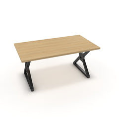 Étkezőasztal - Mandira fekete lábbal - Vicenza tölgy, méret: 160x90