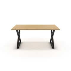 Étkezőasztal - Mandira fekete lábbal - Vicenza tölgy, méret: 160x90