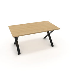 Étkezőasztal - Préma fekete lábbal - Vicenza tölgy, méret: 160x90