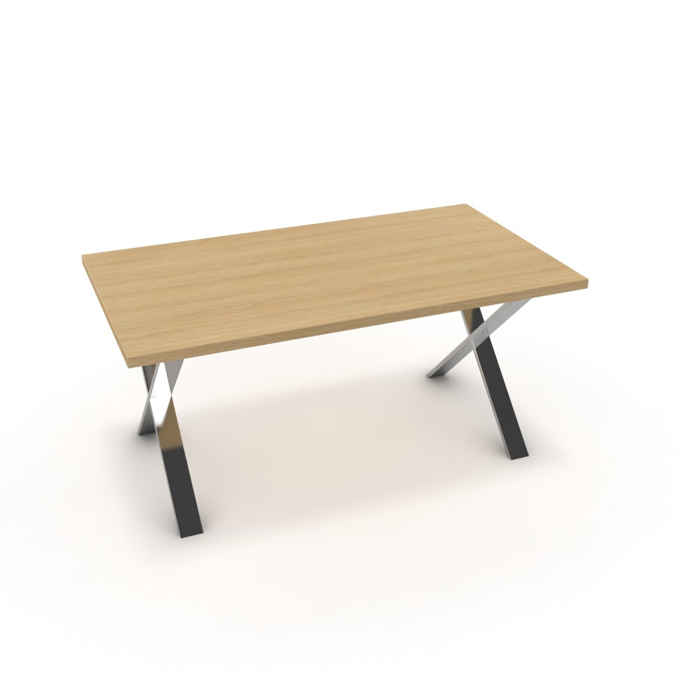 Étkezőasztal - Préma króm lábbal - Vicenza tölgy, méret: 160x90