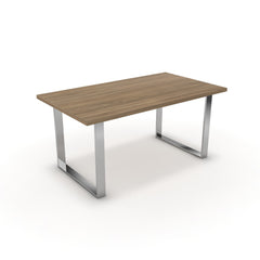 Étkezőasztal - Antara króm lábbal - Világos rauna szil, méret: 160x90