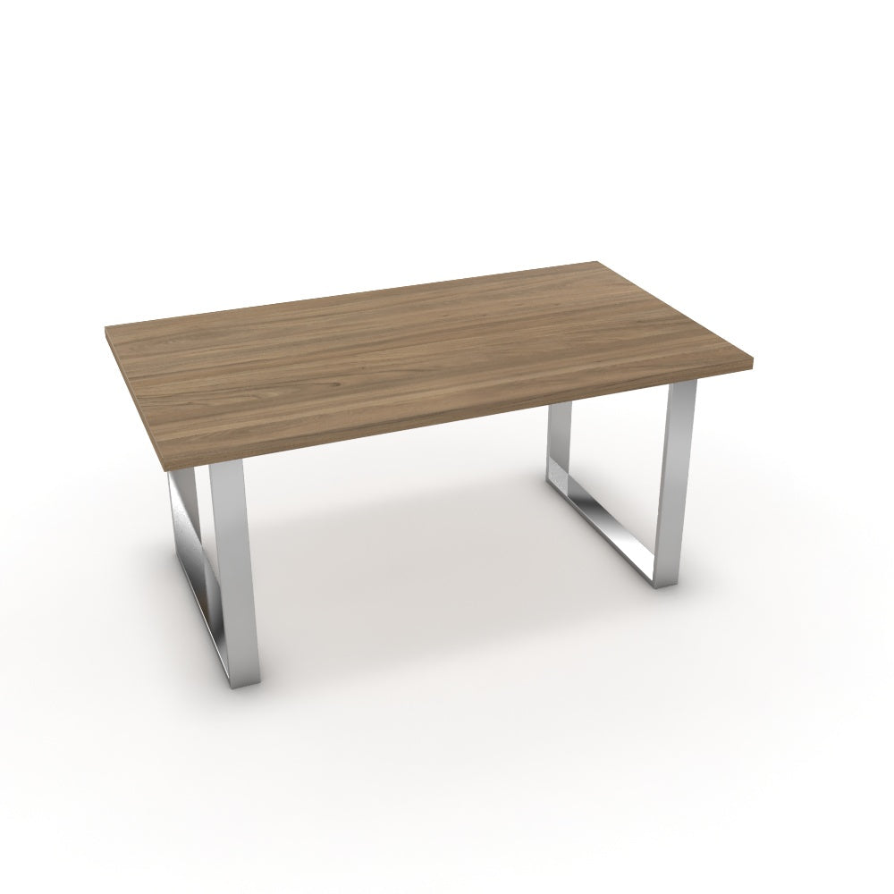 Étkezőasztal - Antara króm lábbal - Világos rauna szil, méret: 160x90
