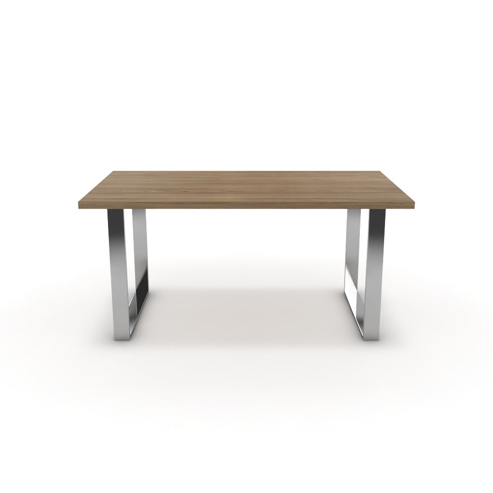 Étkezőasztal - Antara króm lábbal - Világos rauna szil, méret: 160x90