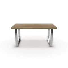 Étkezőasztal - Antara króm lábbal - Világos rauna szil, méret: 160x90