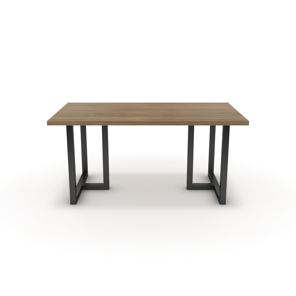 Étkezőasztal - Asara fekete lábbal - Világos rauna szil, méret: 160x90