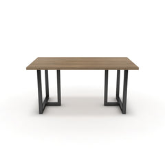 Étkezőasztal - Asara fekete lábbal - Világos rauna szil, méret: 160x90