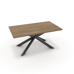 Étkezőasztal - Jama fekete lábbal - Világos rauna szil, méret: 160x90