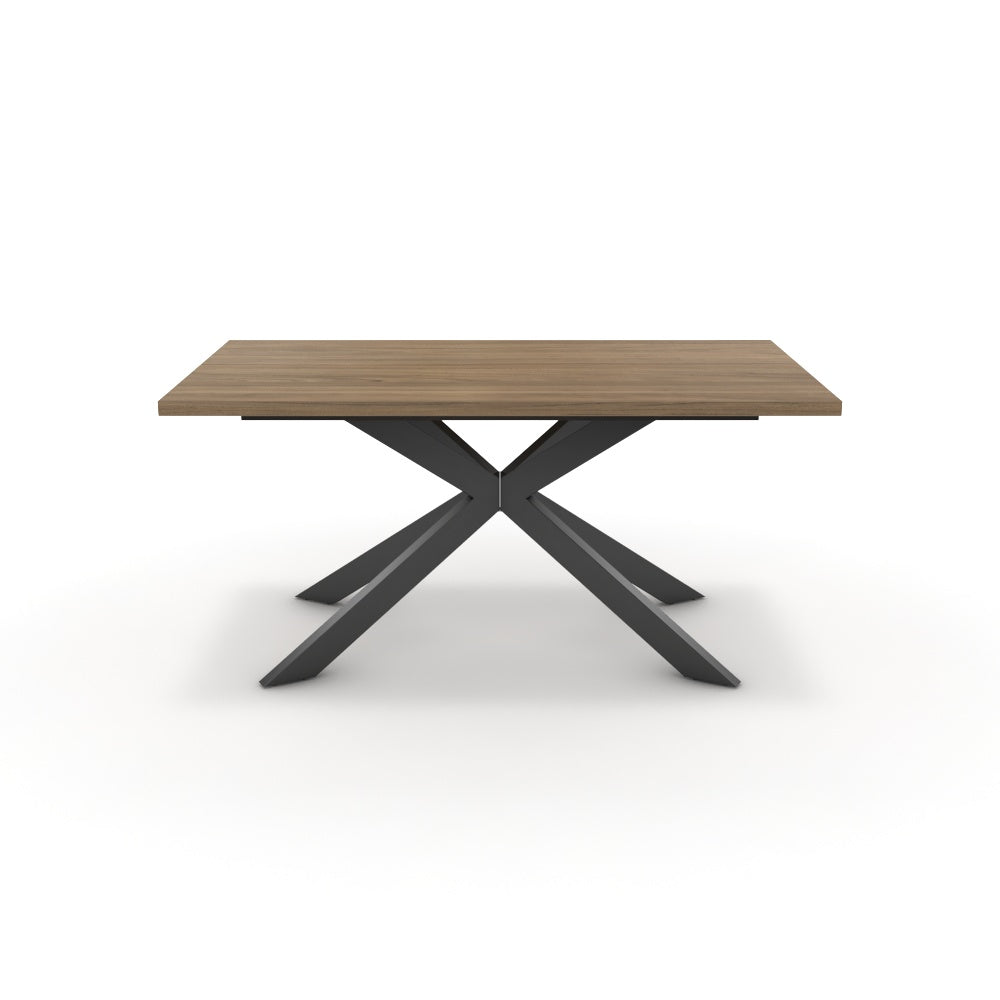 Étkezőasztal - Jama fekete lábbal - Világos rauna szil, méret: 160x90