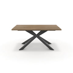 Étkezőasztal - Jama fekete lábbal - Világos rauna szil, méret: 160x90