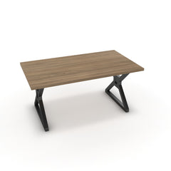 Étkezőasztal - Mandira fekete lábbal - Világos rauna szil, méret: 160x90