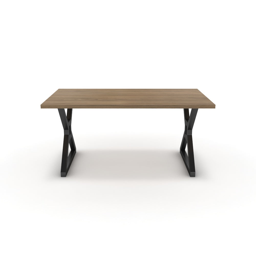 Étkezőasztal - Mandira fekete lábbal - Világos rauna szil, méret: 160x90