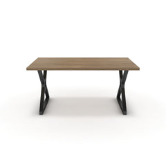 Étkezőasztal - Mandira fekete lábbal - Világos rauna szil, méret: 160x90