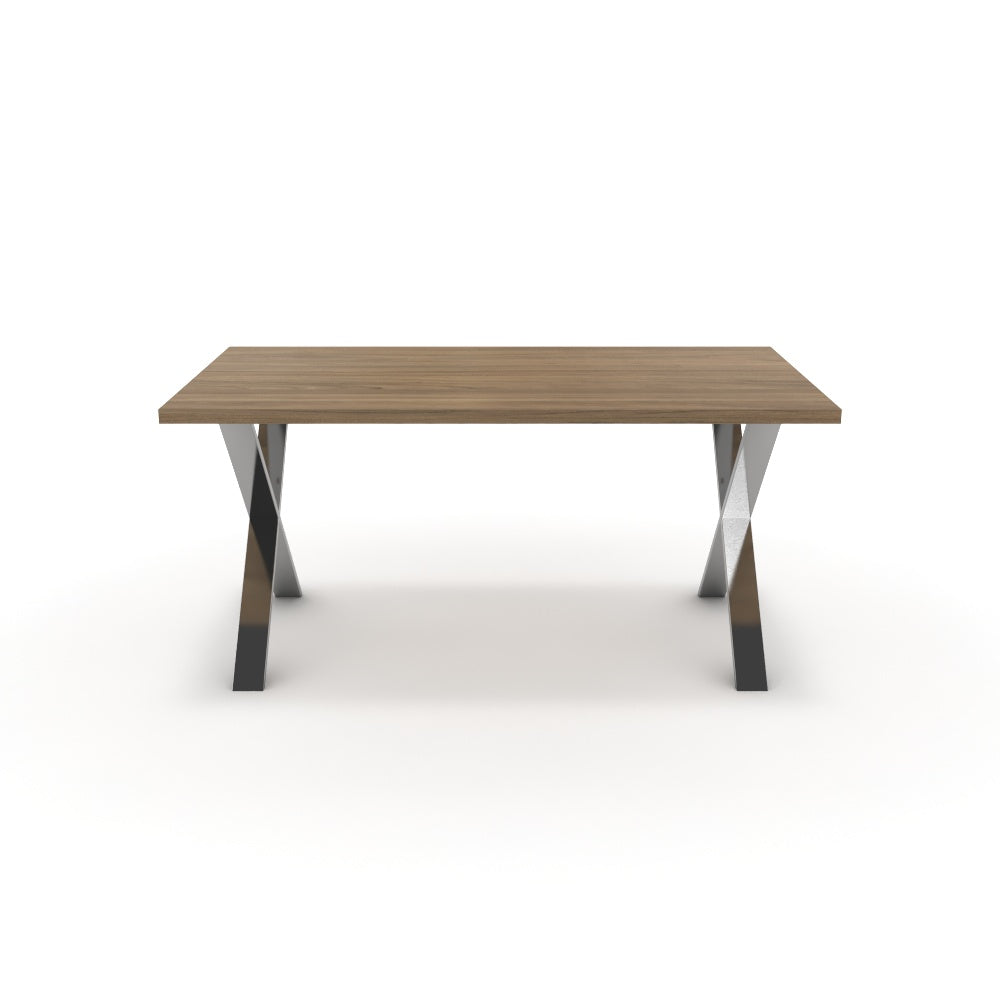 Étkezőasztal - Préma króm lábbal - Világos rauna szil, méret: 160x90