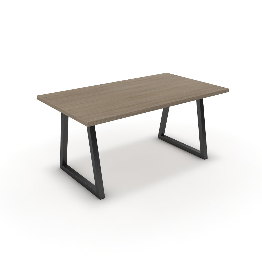 Étkezőasztal - Bala fekete lábbal - Szürke Vicenza tölgy, méret: 160x90