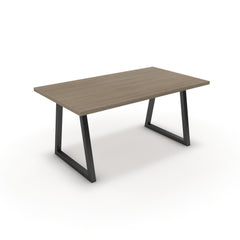 Étkezőasztal - Bala fekete lábbal - Szürke Vicenza tölgy, méret: 160x90