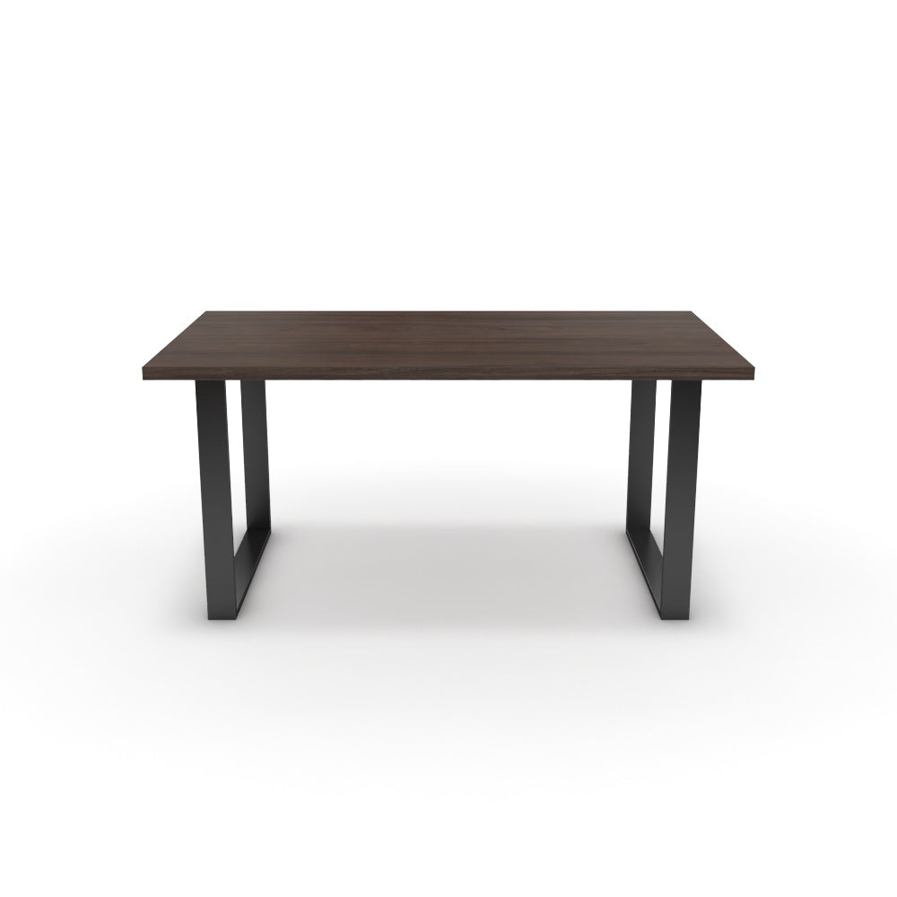 Étkezőasztal - Antara fekete lábbal - Sötét rauna szil, méret: 160x90