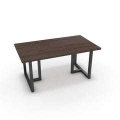 Étkezőasztal - Asara fekete lábbal - Sötét rauna szil, méret: 160x90