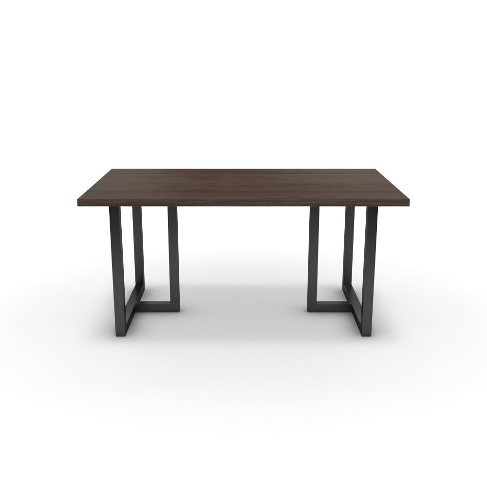 Étkezőasztal - Asara fekete lábbal - Sötét rauna szil, méret: 160x90