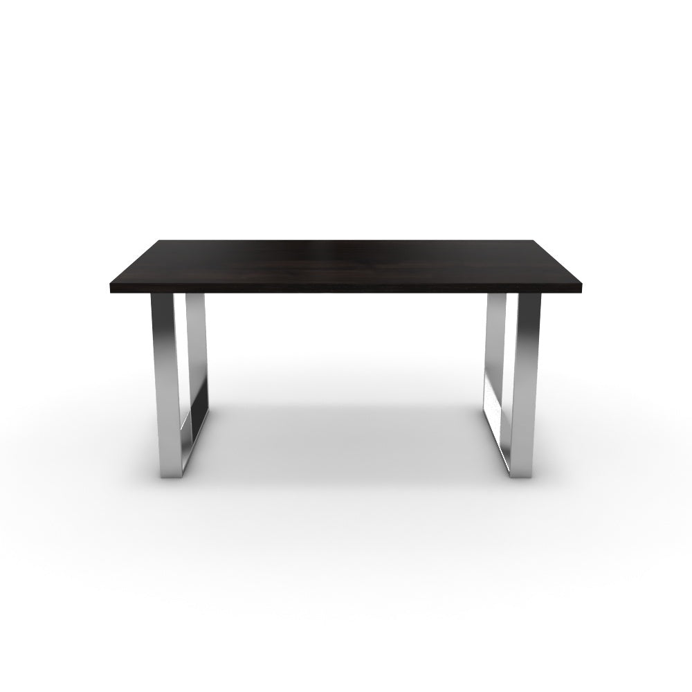 Étkezőasztal - Antara króm lábbal - Füstölt dió, méret: 160x90