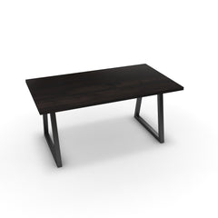 Étkezőasztal - Bala fekete lábbal - Füstölt dió, méret: 160x90