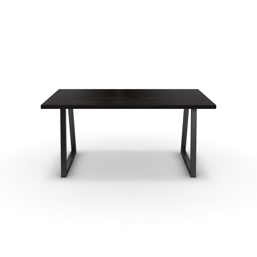 Étkezőasztal - Bala fekete lábbal - Füstölt dió, méret: 160x90