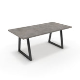 Étkezőasztal - Bala fekete lábbal - Vil.szürke Chicago beton, méret: 180x90