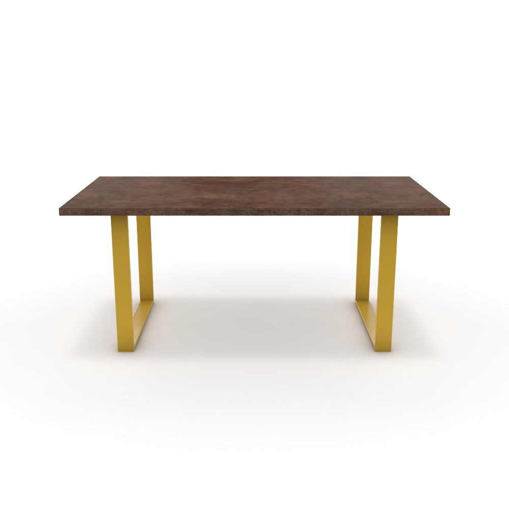 Étkezőasztal - Antara festett arany lábbal - Ferro bronz, méret: 180x90