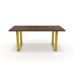 Étkezőasztal - Antara festett arany lábbal - Ferro bronz, méret: 180x90