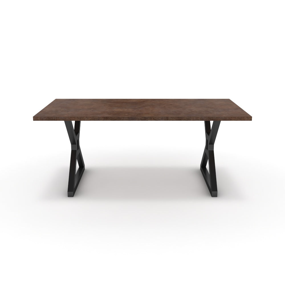 Étkezőasztal - Mandira fekete lábbal - Ferro bronz, méret: 180x90