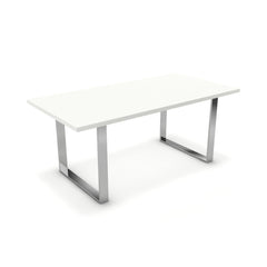 Étkezőasztal - Antara króm lábbal - Alpesi fehér, méret: 180x90