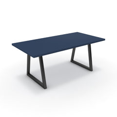 Étkezőasztal - Bala fekete lábbal - Tiroli kék, méret: 180x90