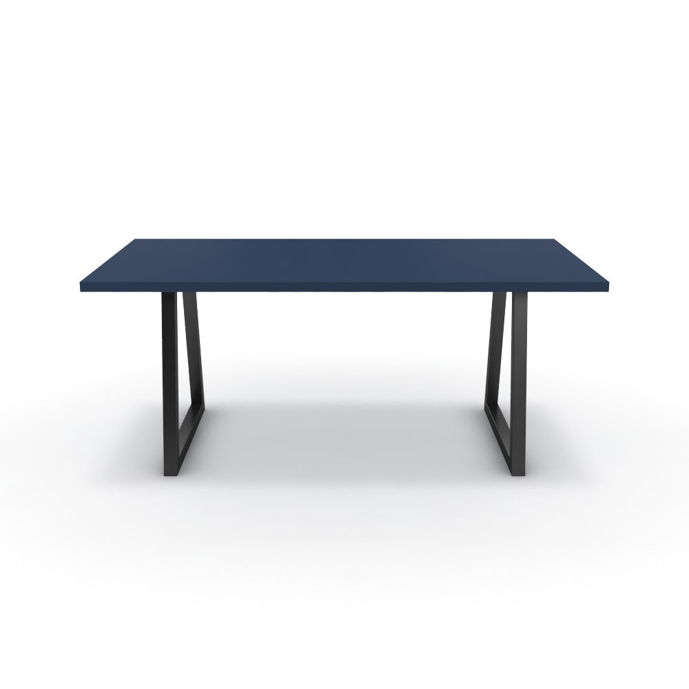 Étkezőasztal - Bala fekete lábbal - Tiroli kék, méret: 180x90