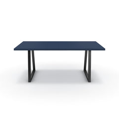 Étkezőasztal - Bala fekete lábbal - Tiroli kék, méret: 180x90